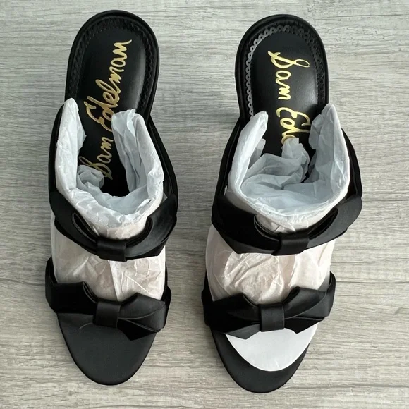 Sam Edelman Women's Black Jasmine Slide Dress Sandals Size 8.5 - Picture 3 of 10